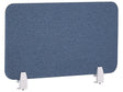 Desk Screen Blue PET Board Fabric Cover 72 x 40 cm Acoustic Screen Modular Mounting Clamps Home Office Beliani