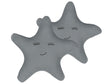 Set of 2 Kids Cushion Grey Fabric Star Shaped Pillow with Filling Soft Children's Toy Beliani