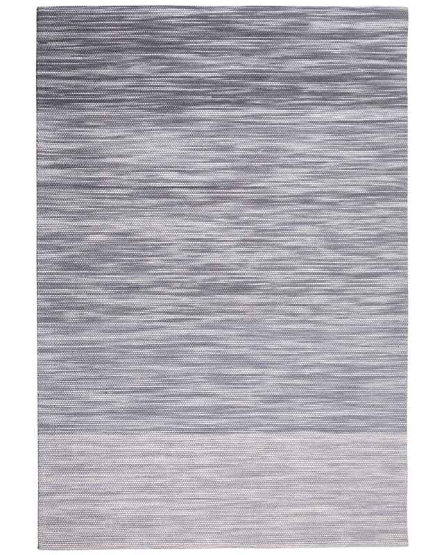 Rug Grey Wool and Polyester 160 x 230 cm Hand Woven Modern Design Beliani