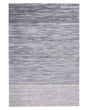 Rug Grey Wool and Polyester 140 x 200 cm Hand Woven Modern Design Beliani