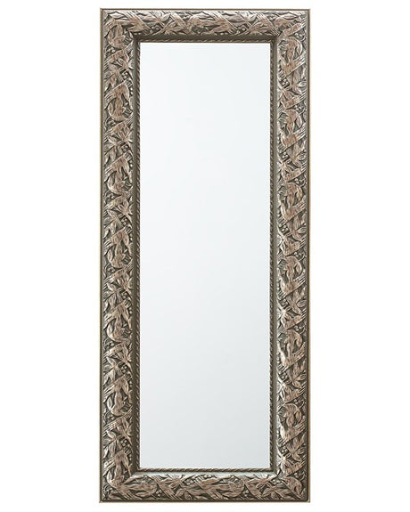 Wall Hanging Mirror Gold 51 x 141 cm Decorative Distressed Frame Living Room Classic Vintage French Style Beliani