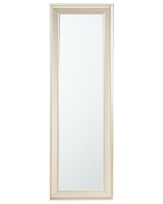 Wall Hanging Mirror Gold 51 x 141 cm Synthetic Frame Modern Glam Style Living Room Bedroom Beliani