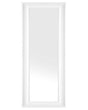 Hanging Wall Mirror White  51 x 141 cm Synthetic Material Scandinavian Inspired Minimalistic Style Beliani