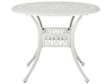 Garden Dining Table White Aluminium Round ø 90 cm Outdoor Vintage Beliani