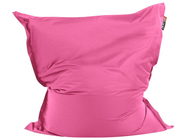 Large Bean Bag Pink Lounger Zip Giant Beanbag Beliani