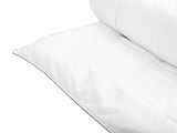 Duvet White Japara Cotton Single Size 135 x 200 cm Quilted Bedding Bedroom Beliani