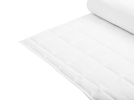 Duvet White Polyester Blend Double Size 200 x 220 cm Light Filling Quilted Beliani