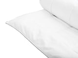 Duvet White Japara Cotton King Size 220 x 240 cm Quilted Bedding Bedroom Beliani