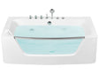 Whirlpool Bath White Sanitary Acrylic Single 170 x 80 cm 9 Jet Rectangular Modern Style Beliani