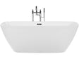 Freestanding Bath White Sanitary Acrylic Oval Single 170 x 78 cm Modern Design Beliani