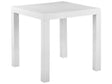 Garden Dining Table White Synthetic Material 80 x 80 cm 4 Seater Square Minimalistic Beliani