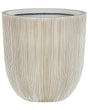 Plant Pot Beige Polyresin Tall Flower Planter 48 x  44 cm Modern Minimalistic Outdoor Indoor Decor Accessories Beliani