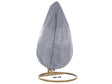 Hanging Chair Cover Grey PVC Fabric  210 x 120 cm Protective Rain Cover for Outdoor Furniture Beliani
