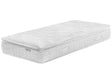 Pocket Spring Mattress White Bamboo Fabric EU Single Size 5 Zone Medium Firm Removable Cover Beliani