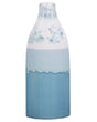 Flower Vase Blue and White Stoneware 30 cm Decorative Waterproof Piece Sky Blue Horizon Pattern Beliani