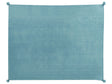 Blanket Green Polyester 150 x 200 cm Ribbed Structure with Pom-Poms Throw Bedding Beliani