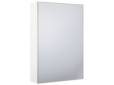 Bathroom Mirror Cabinet White 40 x 60 cm Modern Beliani