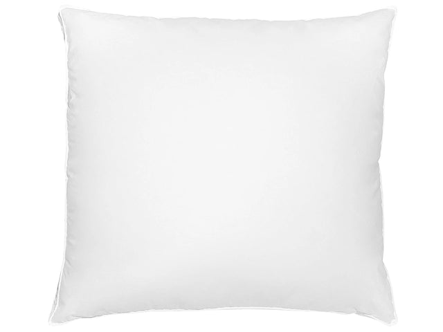 Bed Pillow White Cotton Duck Down and Feathers 80 x 80 cm Medium Soft Beliani