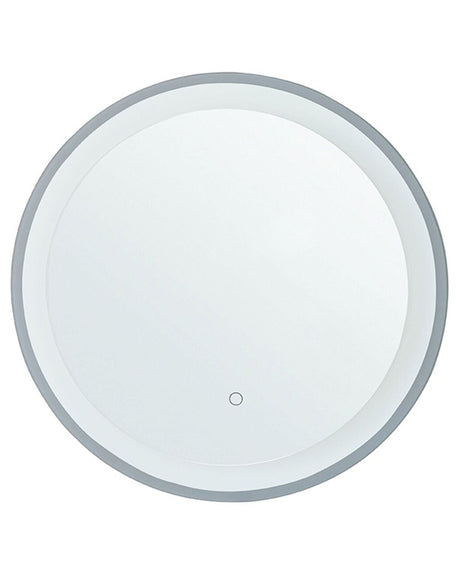 Wall Mirror Round 58 cm LED Lights Anti Fog System Bathroom Accessories Decorative Beliani