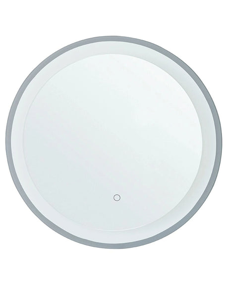 Wall Mirror Round 58 cm LED Lights Anti Fog System Bathroom Accessories Decorative Beliani