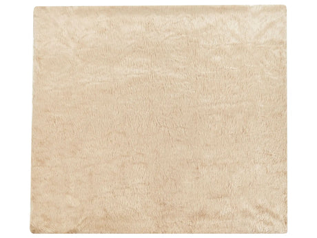 Bedspread Light Brown Soft Fabric 200 x 220 cm Faux Fur Blanket Beliani