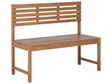 Outdoor Bench Acacia Wood 50 x 110 cm 2 Seater Small Patio Weather Resistant Beliani
