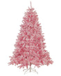 Artificial Christmas Tree Pink Synthetic 210 cm Metal Base Traditional Winter Holiday Decoration Beliani