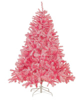 Artificial Christmas Tree Pink Synthetic 180 cm Metal Base Traditional Winter Holiday Decoration Beliani