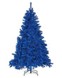 Artificial Christmas Tree Blue Synthetic 180 cm Metal Base Traditional Winter Holiday Decoration Beliani