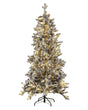 Artificial Christmas Tree White Synthetic 180 cm  Hinged Branches Pre-Lit Winter Holiday Decor Beliani