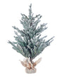 Artificial Christmas Tree White Synthetic 90 cm  Wired Branches Winter Holiday Decor Beliani