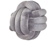 Decorative Cushion Grey Velvet Knot Pillow 30 x 30 cm with glitter Decor Accessories Beliani