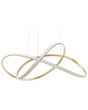 Pendant Lamp Gold Aluminium Integrated LED Light Novelty Knot Shape Hanging Modern Glamour Lighting Beliani