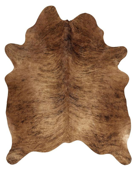 Cowhide Rug Light Brown Cow Hide Skin 3-4 m² Country Rustic Style Throw Brazilian Cow Hide Beliani