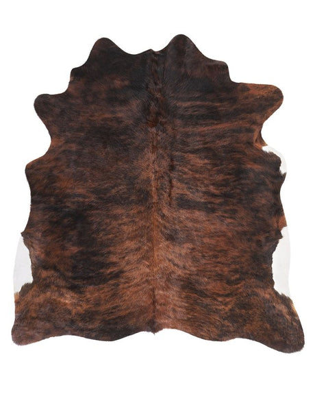 Cowhide Rug Brown Cow Hide Skin 2-3 m² Country Rustic Style Throw Brazilian Cow Hide Beliani