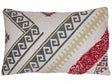 Scatter Cushion Multicolour Cotton 30 x 50 cm Geometric Pattern Handwoven Removable Covers with Filling Boho Style Beliani