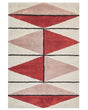 Area Rug Multicolour Cotton 160 x 230 cm Low Pile Geometric Pattern Rectangular Retro Beliani