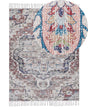 Area Rug Multicolour Polyester and Cotton 140 x 200 cm Oriental Distressed with Tassels Living Room Bedroom Beliani