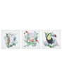 Set of 3 Art Prints Multicolour Polyester Canvas 30 x 30 cm Modern No Frames Hooks Children Room Beliani