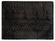 Blanket Black Polyester 130 x 180 cm Bedspread Throw Golden Star Pattern Living Room Bedroom Beliani