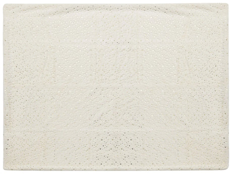 Blanket Off-White Polyester 130 x 180 cm Bedspread Throw Golden Star Pattern Living Room Bedroom Beliani