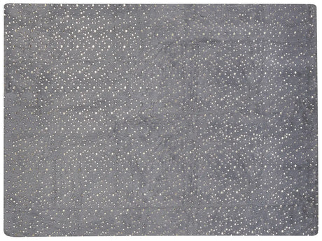 Blanket Grey Polyester 130 x 180 cm Bedspread Throw Golden Star Pattern Living Room Bedroom Beliani