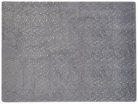 Blanket Grey Polyester 150 x 200 cm Bedspread Throw Golden Star Pattern Living Room Bedroom Beliani