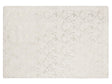 Blanket Off-White Polyester 130 x 180 cm Bedspread Throw Golden Marble Pattern Living Room Bedroom Beliani