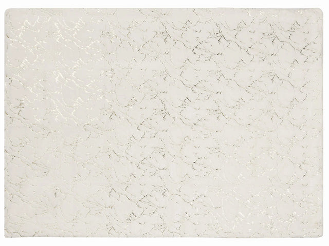 Blanket Off-White Polyester 150 x 200 cm Bedspread Throw Golden Marble Pattern Living Room Bedroom Beliani