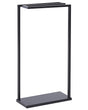 Towel Stand Black Steel Matt Powder Coated 3 Rails Standing Towel Rack Modern Bathroom Accessories Beliani