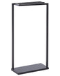 Towel Stand Black Steel Matt Powder Coated 3 Rails Standing Towel Rack Modern Bathroom Accessories Beliani