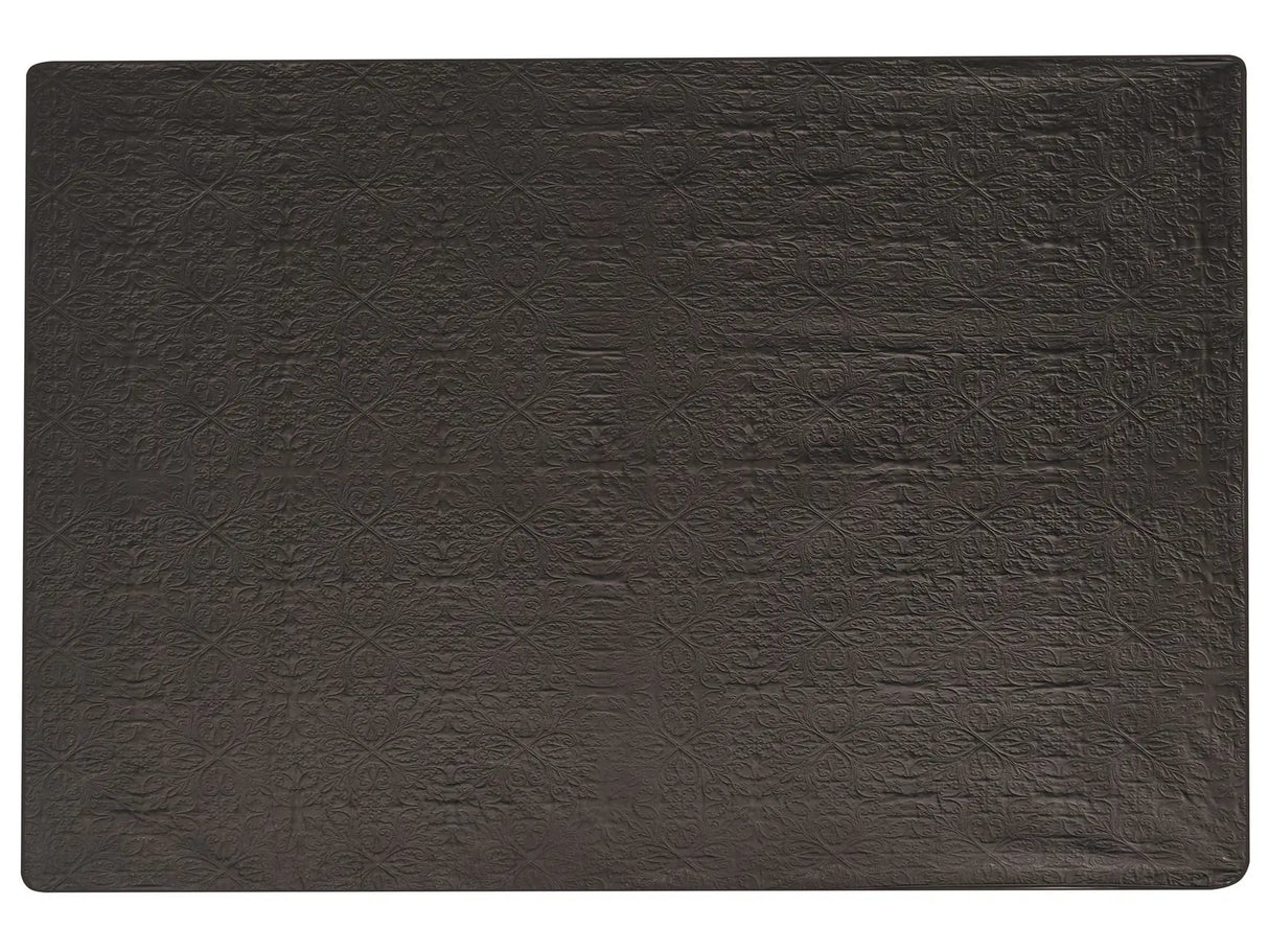 Bedspread Brown Polyester Fabric 140 x 210 cm Embossed Pattern Decorative Throw Bedding Classic Design Bedroom Beliani