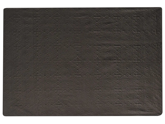 Bedspread Brown Polyester Fabric 140 x 210 cm Embossed Pattern Decorative Throw Bedding Classic Design Bedroom Beliani