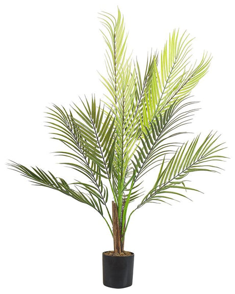 Artificial Potted Plant Green and Black Synthetic Material 83 cm Fake Areca Palm Decorative Indoor Accessory Beliani